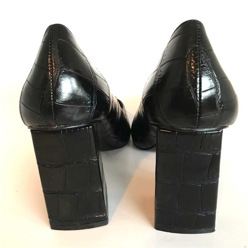 Chinese Laundry Kyra Black Crocodile-Embossed Pointed-Toe Pumps (8.5) NWOT! - Picture 13 of 15